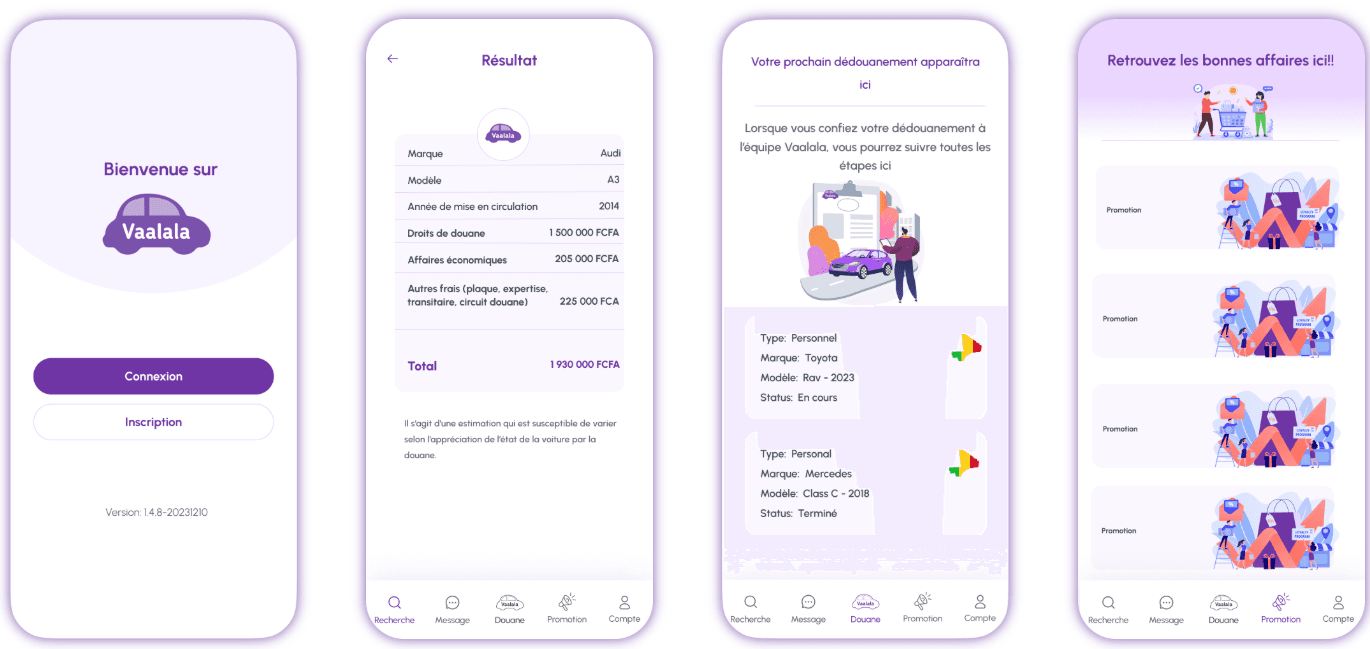 Vaalala customs clearance mobile app